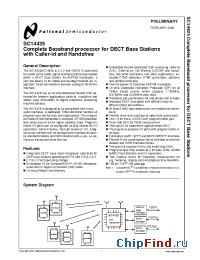 Datasheet SC14425XVJG manufacturer National Semiconductor