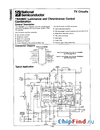 Datasheet TBA560C manufacturer National Semiconductor