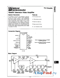 Datasheet TBA970 manufacturer National Semiconductor