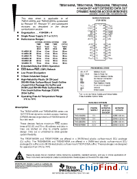 Datasheet TMS416409A manufacturer National Semiconductor