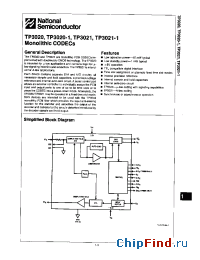 Datasheet TP3020 manufacturer National Semiconductor