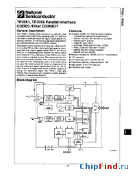 Datasheet TP3056J manufacturer National Semiconductor