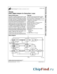 Datasheet TP3406V manufacturer National Semiconductor