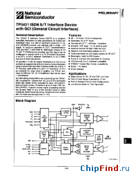 Datasheet TP3421 manufacturer National Semiconductor