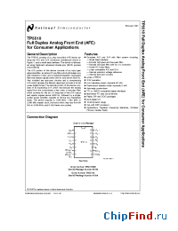 Datasheet TP5510 manufacturer National Semiconductor