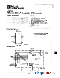 Datasheet UA9708 manufacturer National Semiconductor