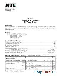 Datasheet NTE473 manufacturer NTE