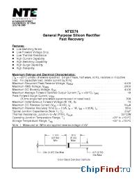 Datasheet NTE574 manufacturer NTE