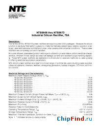 Datasheet NTE6048 manufacturer NTE