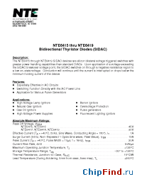 Datasheet NTE6415 manufacturer NTE