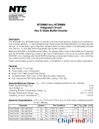 Datasheet NTE6885 manufacturer NTE