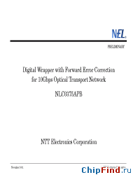 Datasheet NLC0375 manufacturer NTT
