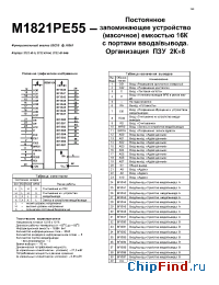 Datasheet ИМ1821РЕ55 manufacturer НЗППсОКБ