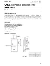 Datasheet KGF2701 manufacturer OKI