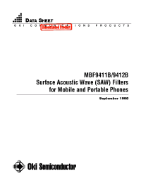 Datasheet MBF9411B manufacturer OKI
