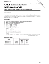 Datasheet MD56V62160/H-15TA manufacturer OKI