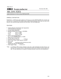 Datasheet ML2201XXX manufacturer OKI