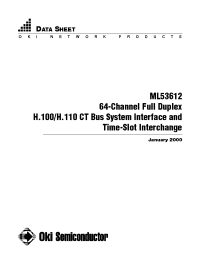 Datasheet ML53612 manufacturer OKI