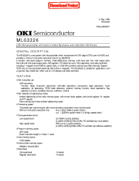 Datasheet ML63326-XXX manufacturer OKI