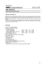 Datasheet ML7022-01MB manufacturer OKI