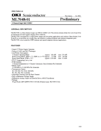 Datasheet ML7048 manufacturer OKI