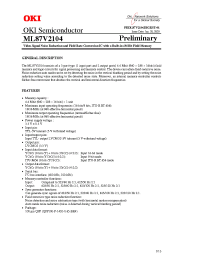 Datasheet ML87V2104 manufacturer OKI