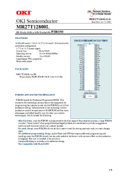 Datasheet MR27T12800L-XXXTN manufacturer OKI