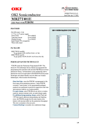 Datasheet MR27T401E manufacturer OKI