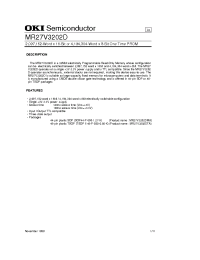 Datasheet MR27V3202DMA manufacturer OKI