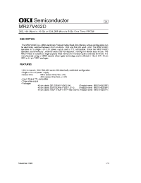 Datasheet MR27V402D-100 manufacturer OKI