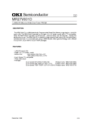 Datasheet MR27V801DRA manufacturer OKI