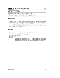 Datasheet MR27V802DMA manufacturer OKI