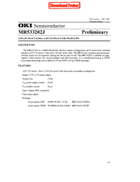 Datasheet MR533202J manufacturer OKI