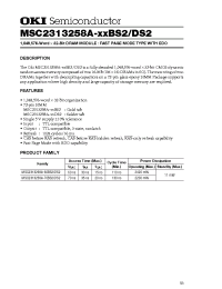 Datasheet MSC2313258A-xxBS2/DS2 manufacturer OKI