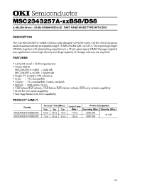 Datasheet MSC2343257A-70 manufacturer OKI