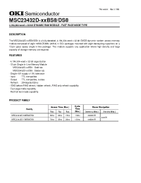 Datasheet MSC23432D manufacturer OKI