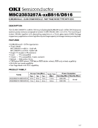 Datasheet MSC2383257A-60 manufacturer OKI