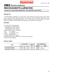 Datasheet MSC23Q43657D-60BS9 manufacturer OKI