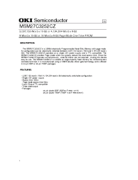 Datasheet MSM27C3252CZ manufacturer OKI
