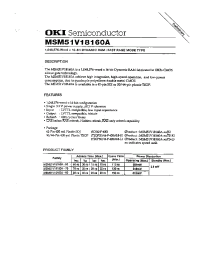 Datasheet MSM51V18160A-80TS-L manufacturer OKI