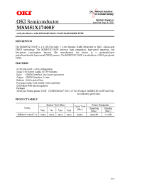 Datasheet MSM51X17400F-10 manufacturer OKI