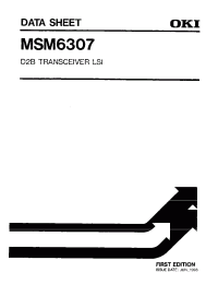Datasheet MSM6307RS manufacturer OKI