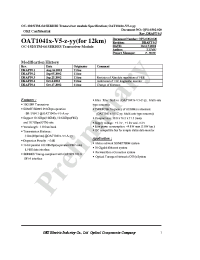 Datasheet OAT1041x-V5 manufacturer OKI