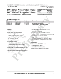 Datasheet OAT1043x-V5-z-yy manufacturer OKI