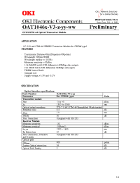 Datasheet OAT1046x-z-yy-18 manufacturer OKI