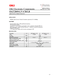 Datasheet OAT2009-LV-CB/LB manufacturer OKI