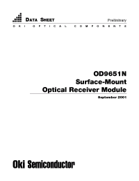 Datasheet OD9651N manufacturer OKI