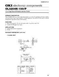 Datasheet OL3204N-100P manufacturer OKI