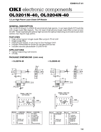 Datasheet OL3204N-40 manufacturer OKI