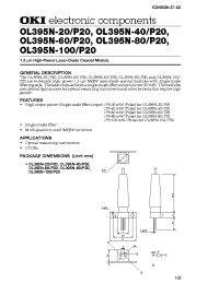 Datasheet OL395N-P20 manufacturer OKI